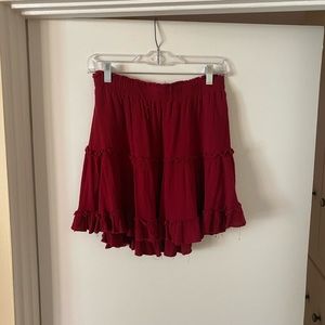 Red Mini Skirt